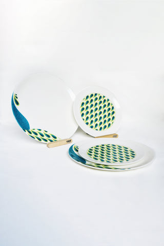 Peacock I Dinnerware - Set of 2