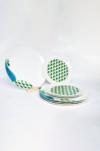 Peacock I Dinnerware - Set of 4