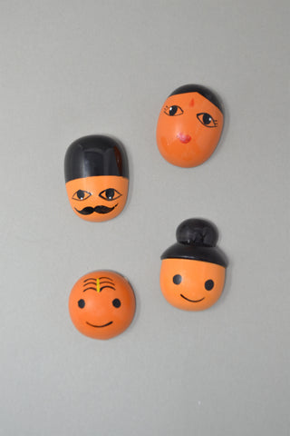 Faces of India Fridge Magnets