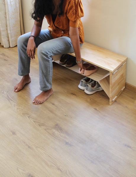 Wooden Shoe Rack