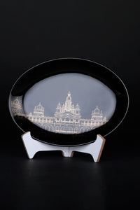 Mysore Palace Black Souvenir Plate