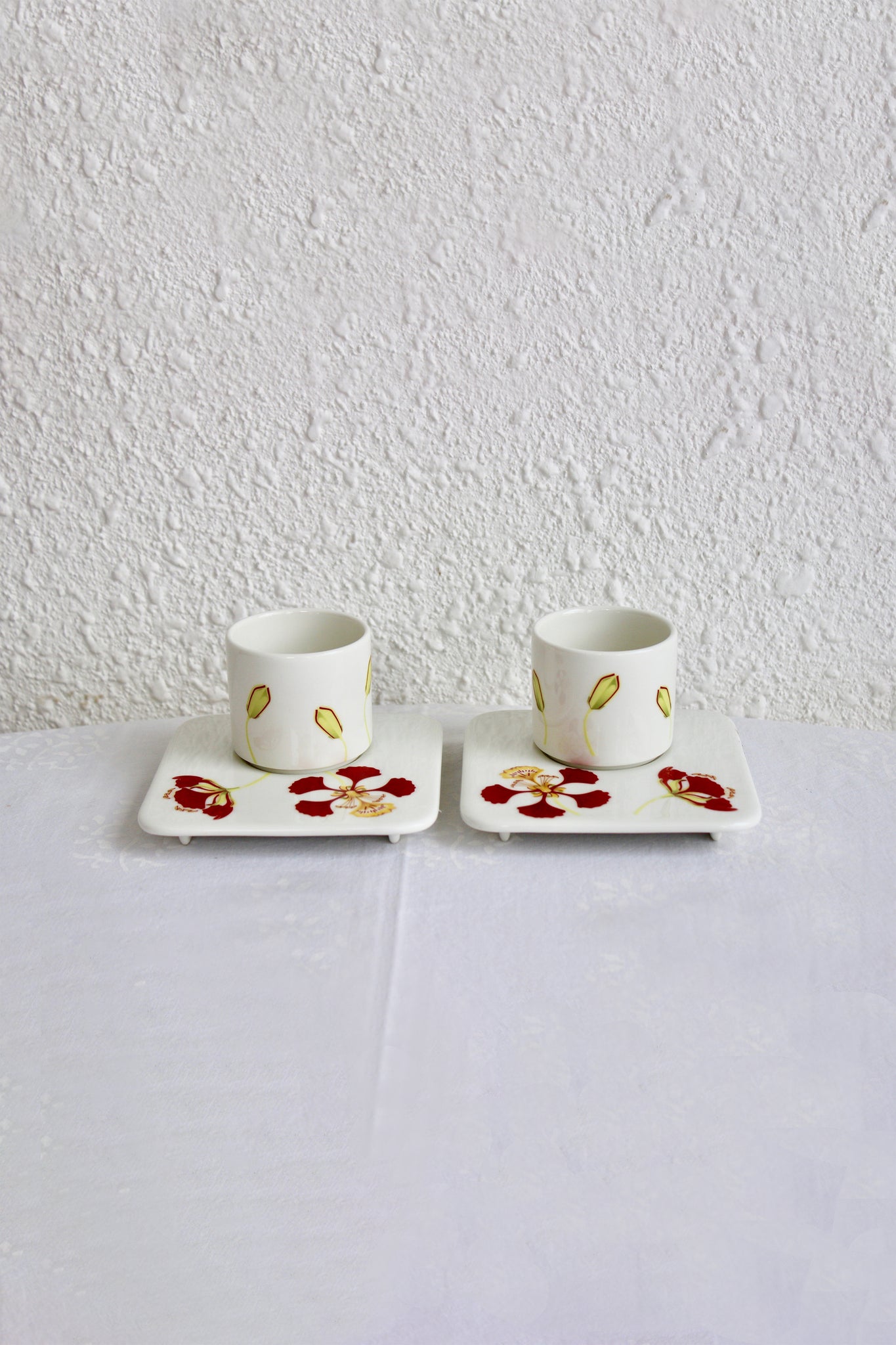 Gulmohar Cup & Saucer - Set of 2