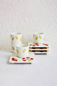 Gulmohar Cup & Saucer - Set of 4